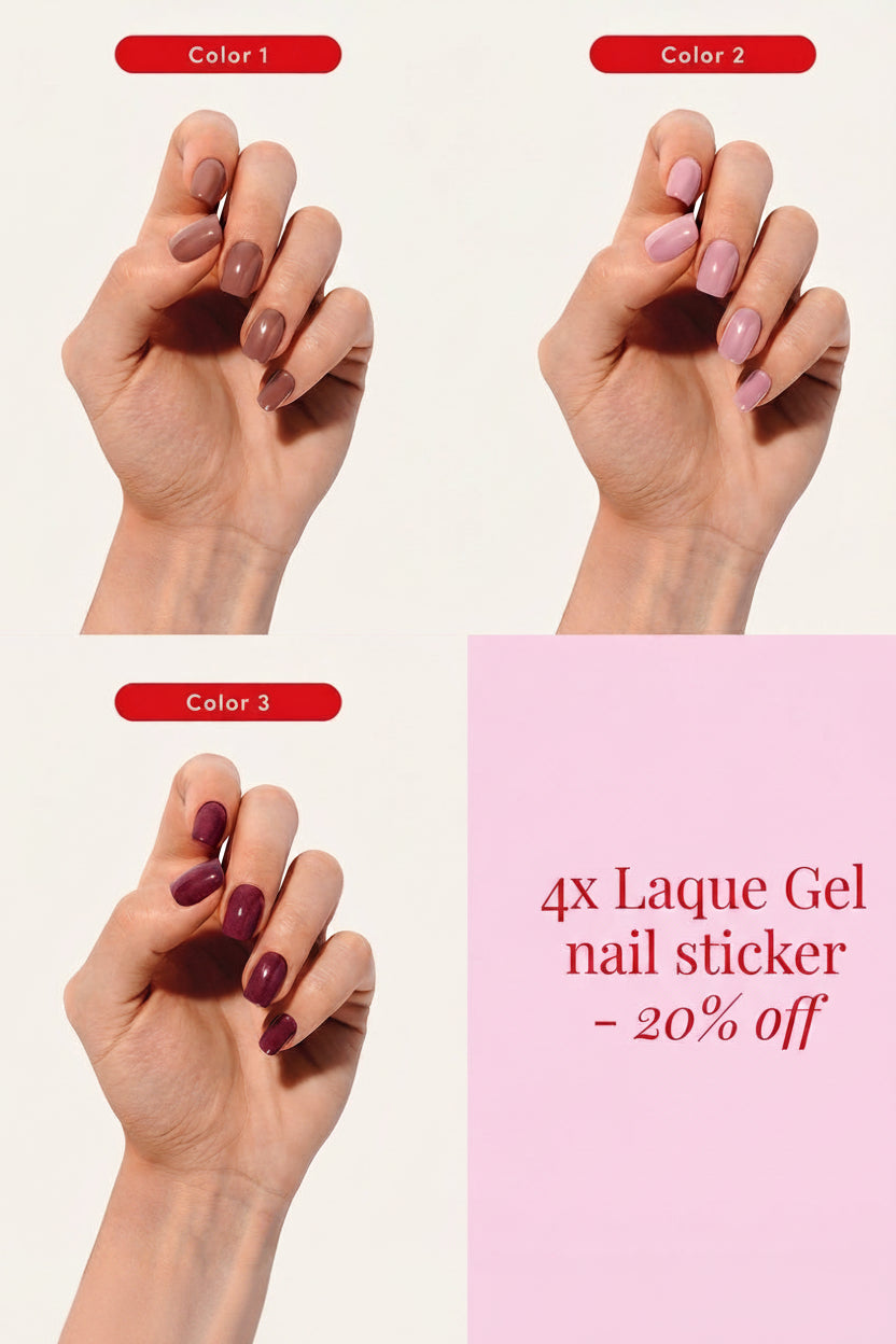 4x Gel Nailsticker Set